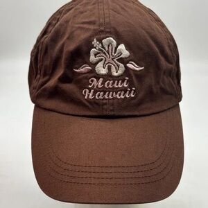Maui Hawaii Embroidered Women's Brown Cap